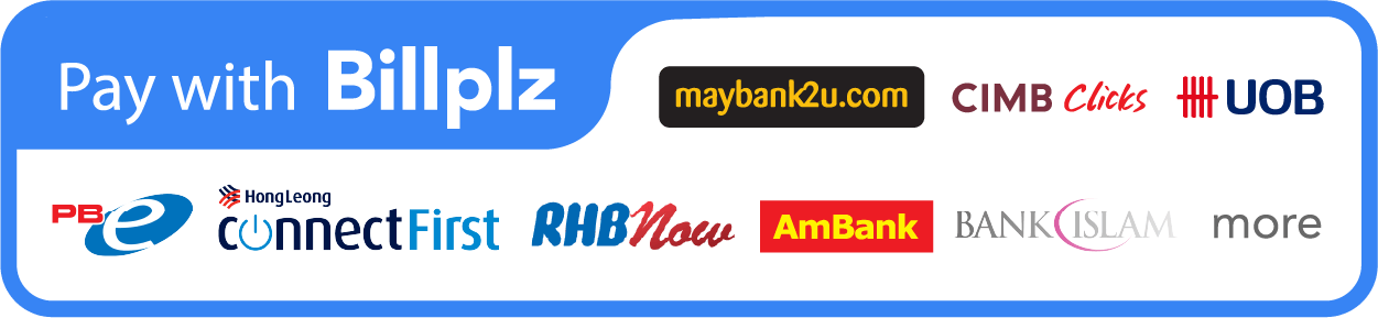 Bayar secara online banking (Maybank2u, CIMB dan lain-lain)